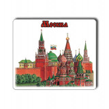 Магнит прессованный 025-2-20 цветной малый "Москва. Коллаж"