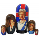 Матрешка политические лидеры Английская Королева Елизавета 2.