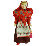Кукла фарфоровая праздничный костюм, Самарская Губерния