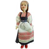 Кукла фарфоровая девичий костюм Коми