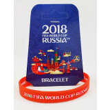 Чемпионат мира по футболу 2018 браслет красный, резиновый