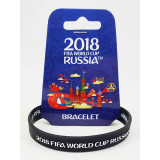 Чемпионат мира по футболу 2018 браслет черный, резиновый
