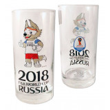 Чемпионат мира по футболу 2018 ЧМ2018 стакан стеклянный, 0.33 л.