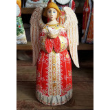 Новый Год и Рождество резная деревянная игрушка Ангел
