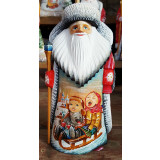 Новый Год и Рождество резная деревянная игрушка Дед Морз,...