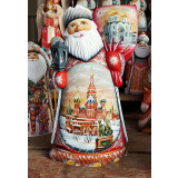 Новый Год и Рождество резная деревянная игрушка Дед Мороз,...