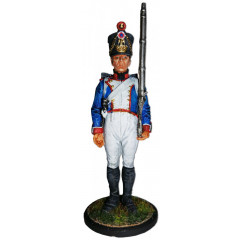Солдатик оловянный Наполеоновские войны Фузилёр 61-го линейного полка. Франция, 1812-14 гг.